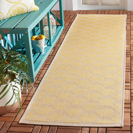 Safavieh Courtyard 2'-3" x 10'-0" Rug in Yellow / Beige
