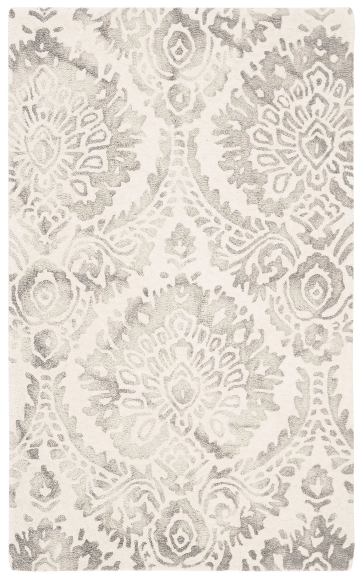 Safavieh Dip Dye 3'-0" x 5'-0" Rug in Silver / Ivory