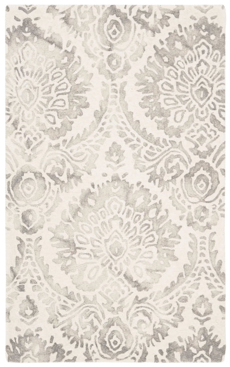 Safavieh Dip Dye 3'-0" x 5'-0" Rug in Silver / Ivory