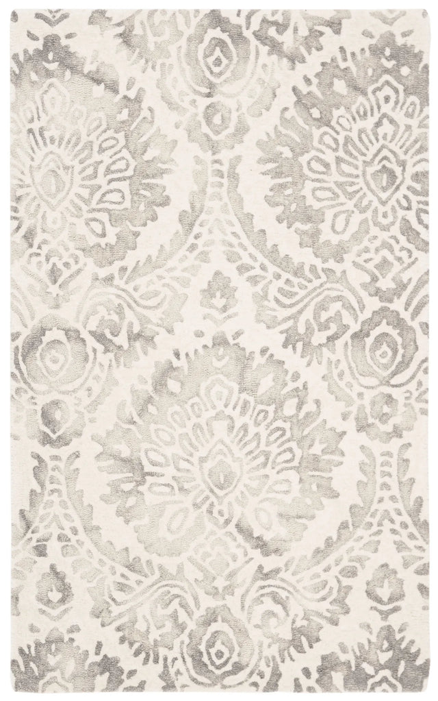 Safavieh Dip Dye 3'-0" x 5'-0" Rug in Silver / Ivory