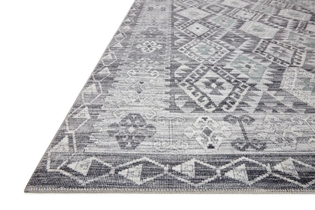 Loloi Zion Zio-03 Charcoal/Slate Rugs - rug corner