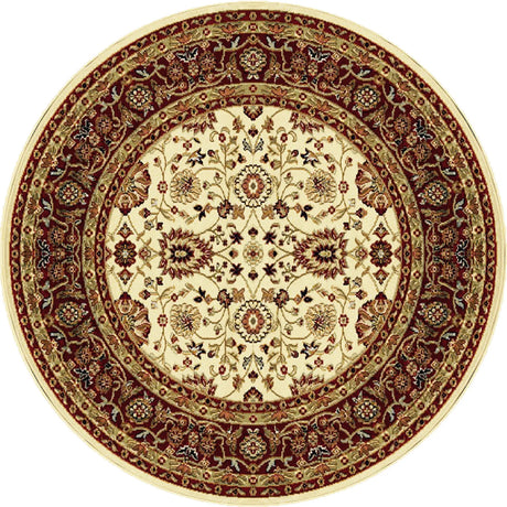Dynamic Rugs Yazd 2803 Cream  /  Red Rugs - Round