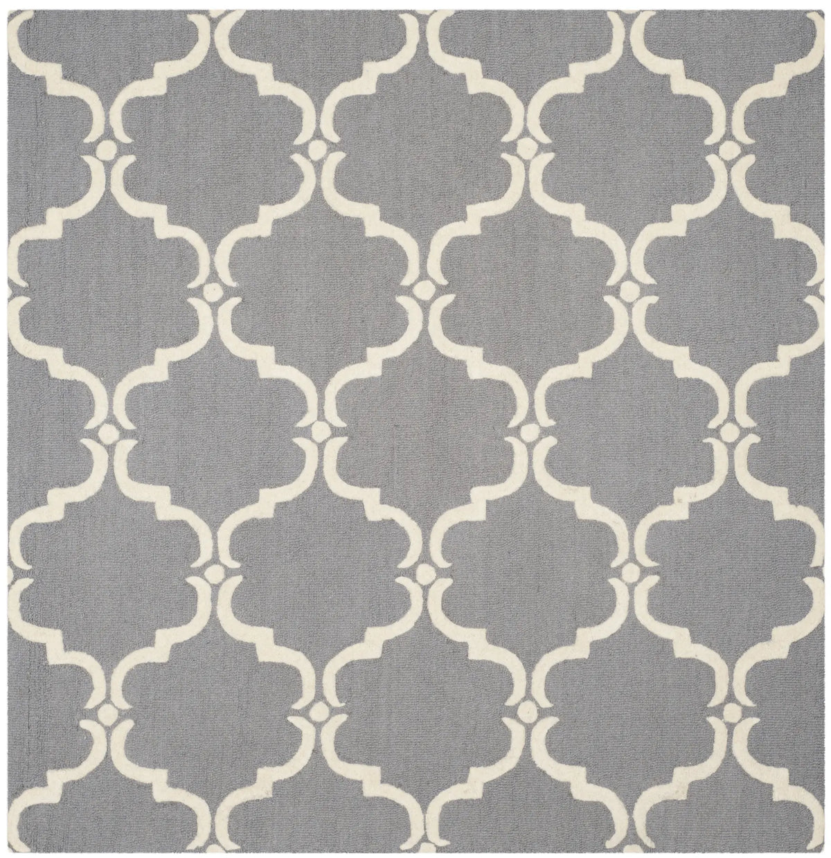 Safavieh Cambridge 6'-0" x 6'-0" Rug in Dark Grey / Ivory