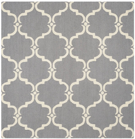 Safavieh Cambridge 6'-0" x 6'-0" Rug in Dark Grey / Ivory
