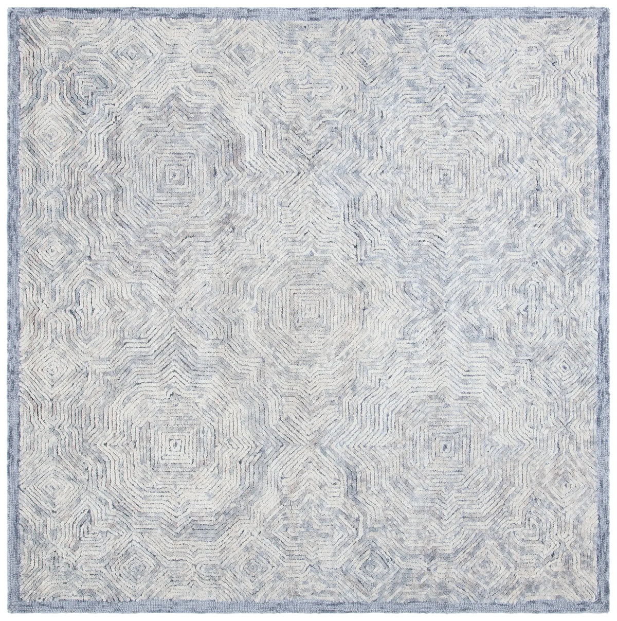 Safavieh Ikat 6'-0" x 6'-0" Rug in Silver