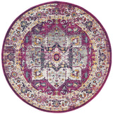 Safavieh Evoke 6'-7" x 6'-7" Rug in Fuchsia / Ivory