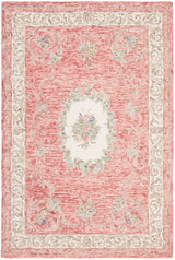 Safavieh Aubusson 4'-0" x 6'-0" Rug in Red / Ivory