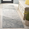 Safavieh Abstract 2'-3" x 8'-0" Rug in Grey / Ivory