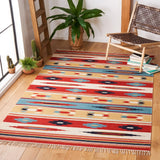 Safavieh Kilim 4'-0" x 6'-0" Rug in Beige / Red