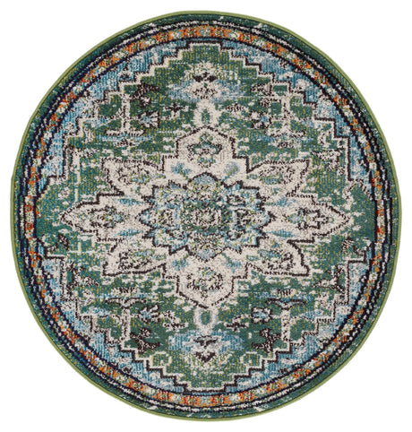 Safavieh Madison 3'-0" x 3'-0" Rug in Green / Turquoise
