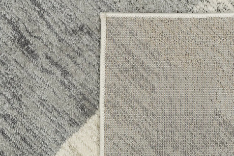 Dynamic Rugs Monroe 9812 Power Loomed Modern Ivory/Grey Rug - Corner