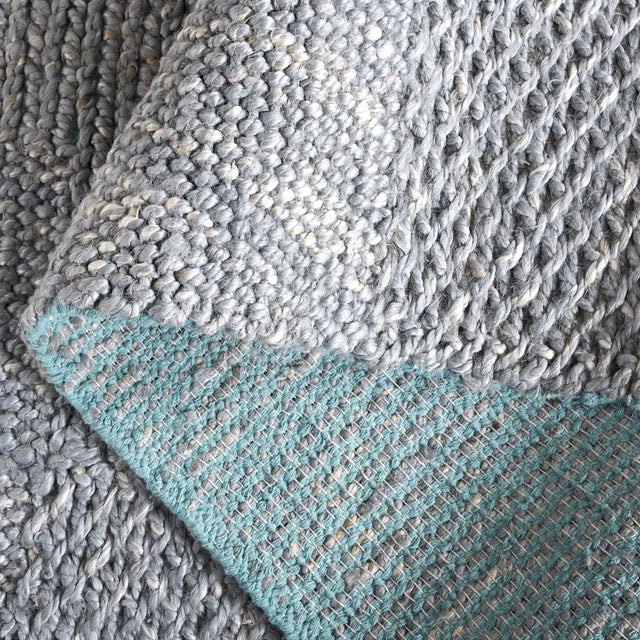 Safavieh Natural Fiber 4'-0" x 6'-0" Rug in Grey / Blue