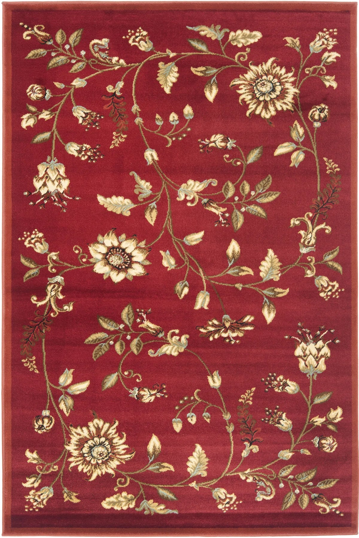 Safavieh Lyndhurst 3'-3" x 5'-3" Rug in Red / Multi
