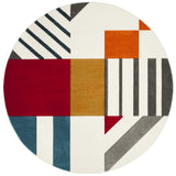 Safavieh Hollywood 10'-0" x 10'-0" Rug in Ivory / Peacock Blue