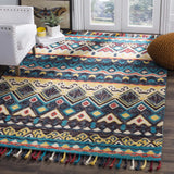 Safavieh Aspen 4'-0" x 6'-0" Rug in Blue / Red