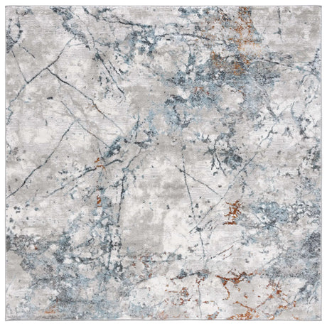 Safavieh Meadow 500 6'-7" x 6'-7" Rug in Grey / Blue