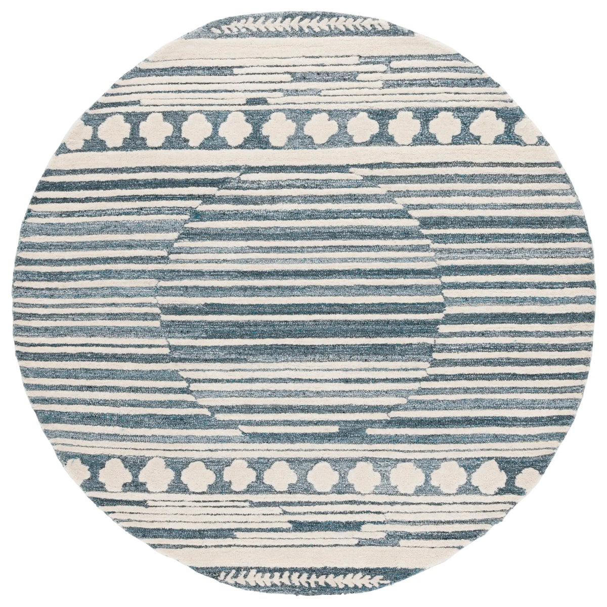 Safavieh Abstract 6'-0" x 6'-0" Rug in Grey / Ivory
