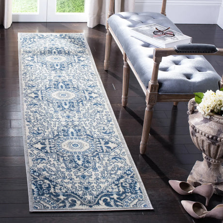 Safavieh Brentwood 2'-0" x 6'-0" Rug in Cream / Blue