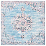 Safavieh Journey 6'-7" x 6'-7" Rug in Turquoise / Pink
