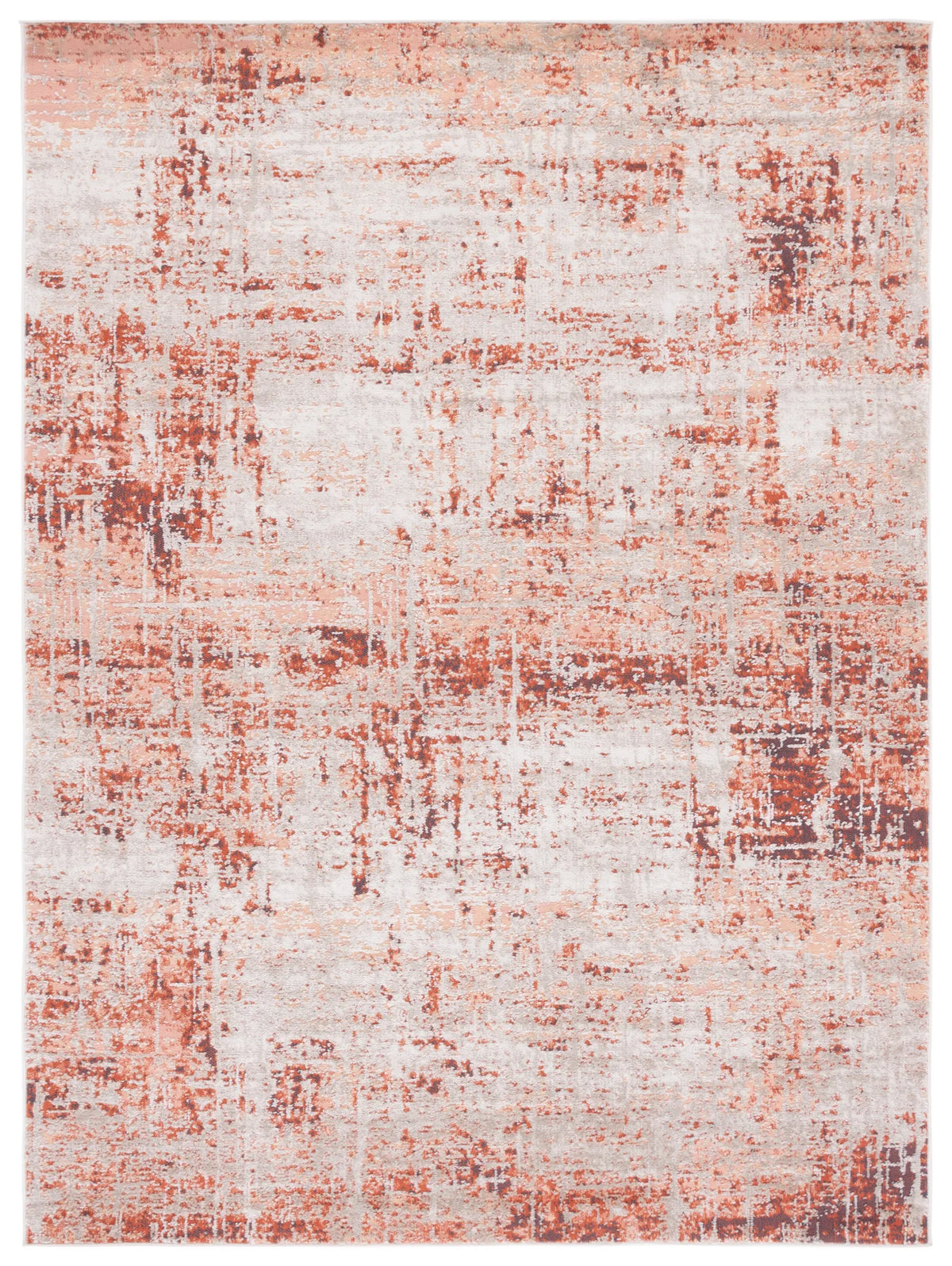 Safavieh Madison 800 4'-5" x 6'-5" Rug in Rust / Grey