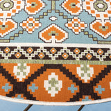 Safavieh Veranda 5'-3" x 5'-3" Rug in Green / Terracotta