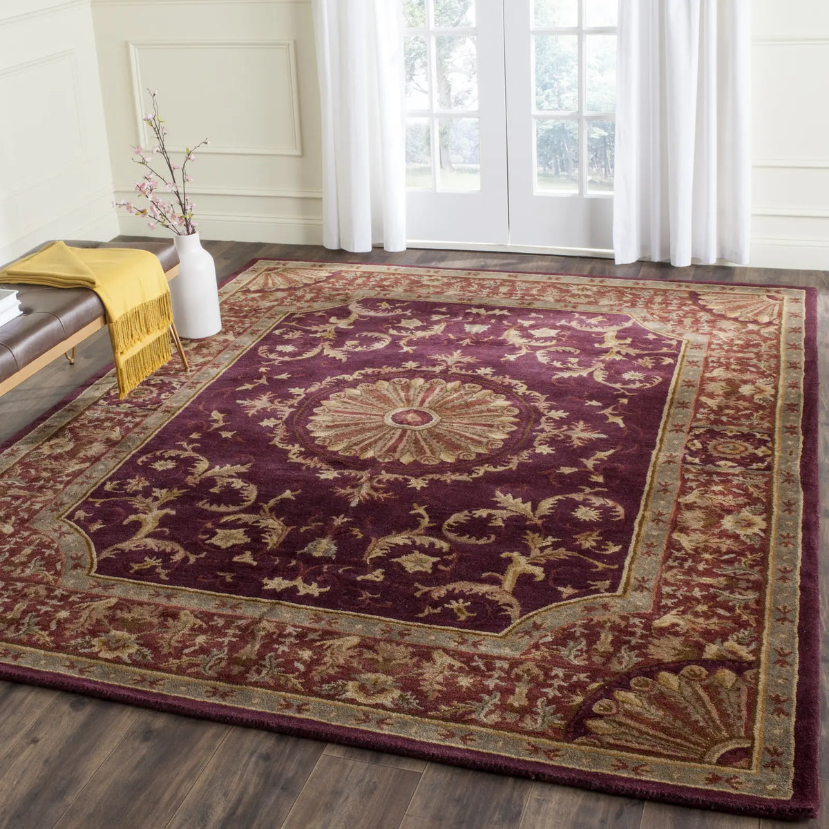 Safavieh Empire 9'-6" x 13'-6" Rug in Burgundy