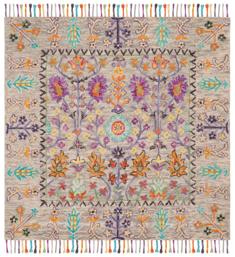 Safavieh Blossom 6'-0" x 6'-0" Rug in Grey / Multi