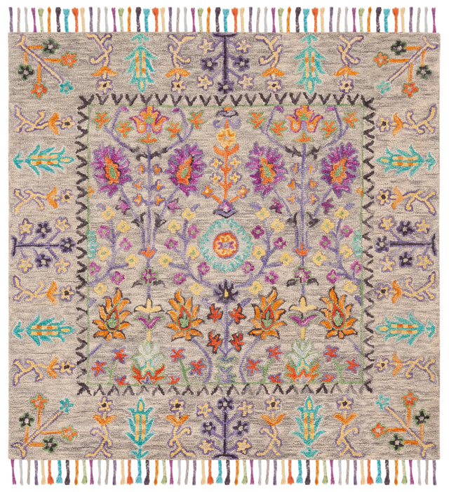 Safavieh Blossom 6'-0" x 6'-0" Rug in Grey / Multi