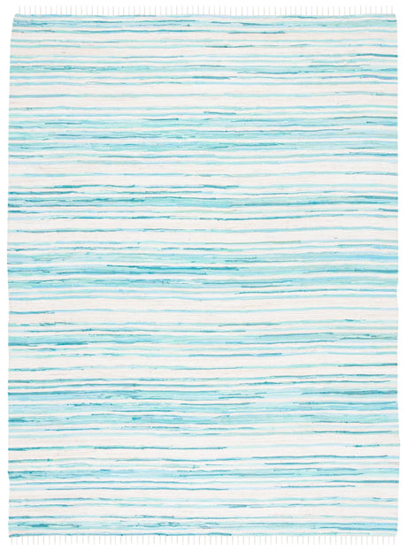Safavieh Rag Rug 10'-0" x 14'-0" Rug in Ivory / Green