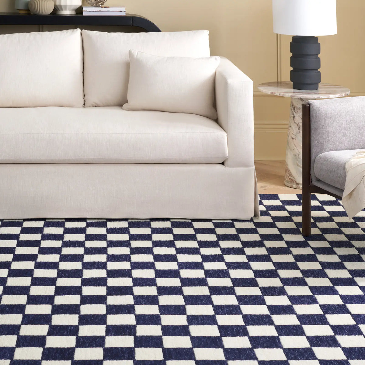 Safavieh Martha Stewart 8'-0" x 10'-0" Rug in Navy / Ivory