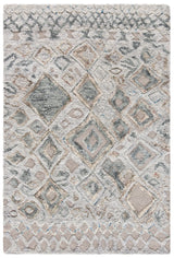 Safavieh Casablanca Shag 4'-0" x 6'-0" Rug in Grey / Olive