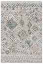 Safavieh Casablanca Shag 4'-0" x 6'-0" Rug in Grey / Olive