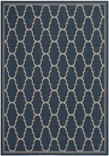 Safavieh Courtyard 5'-3" x 7'-7" Rug in Navy / Beige