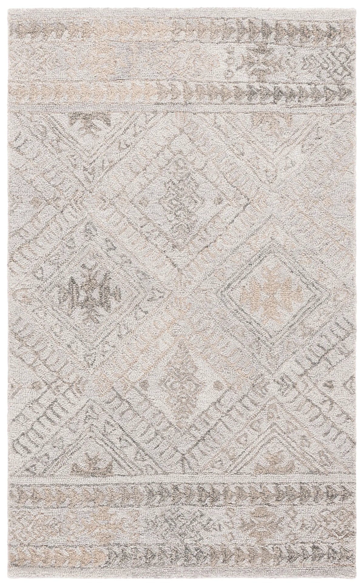 Safavieh Abstract 3'-0" x 5'-0" Rug in Grey / Beige