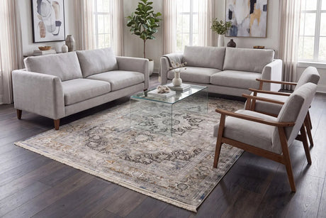 Dynamic Rugs Ruby 2185 Ivory/Grey/Gold Rug - Room