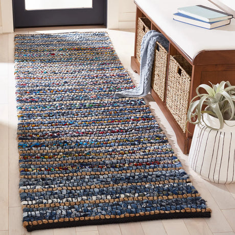 Safavieh Cape Cod 2'-3" x 8'-0" Rug in Natural / Blue
