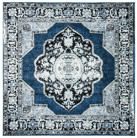 Safavieh Vintage Hamadan 6'-7" x 6'-7" Rug in Blue / Grey