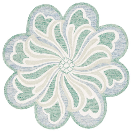 Safavieh Novelty 5'-0" x 5'-0" Rug in Grey / Green