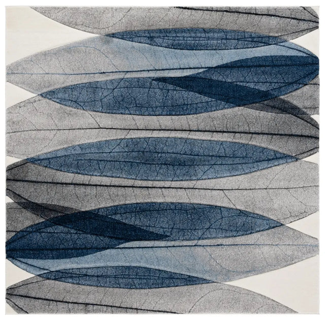 Safavieh Hollywood 6'-7" x 6'-7" Rug in Ivory / Blue