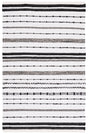 Safavieh Striped Kilim 4'-0" x 6'-0" Rug in Ivory / Black
