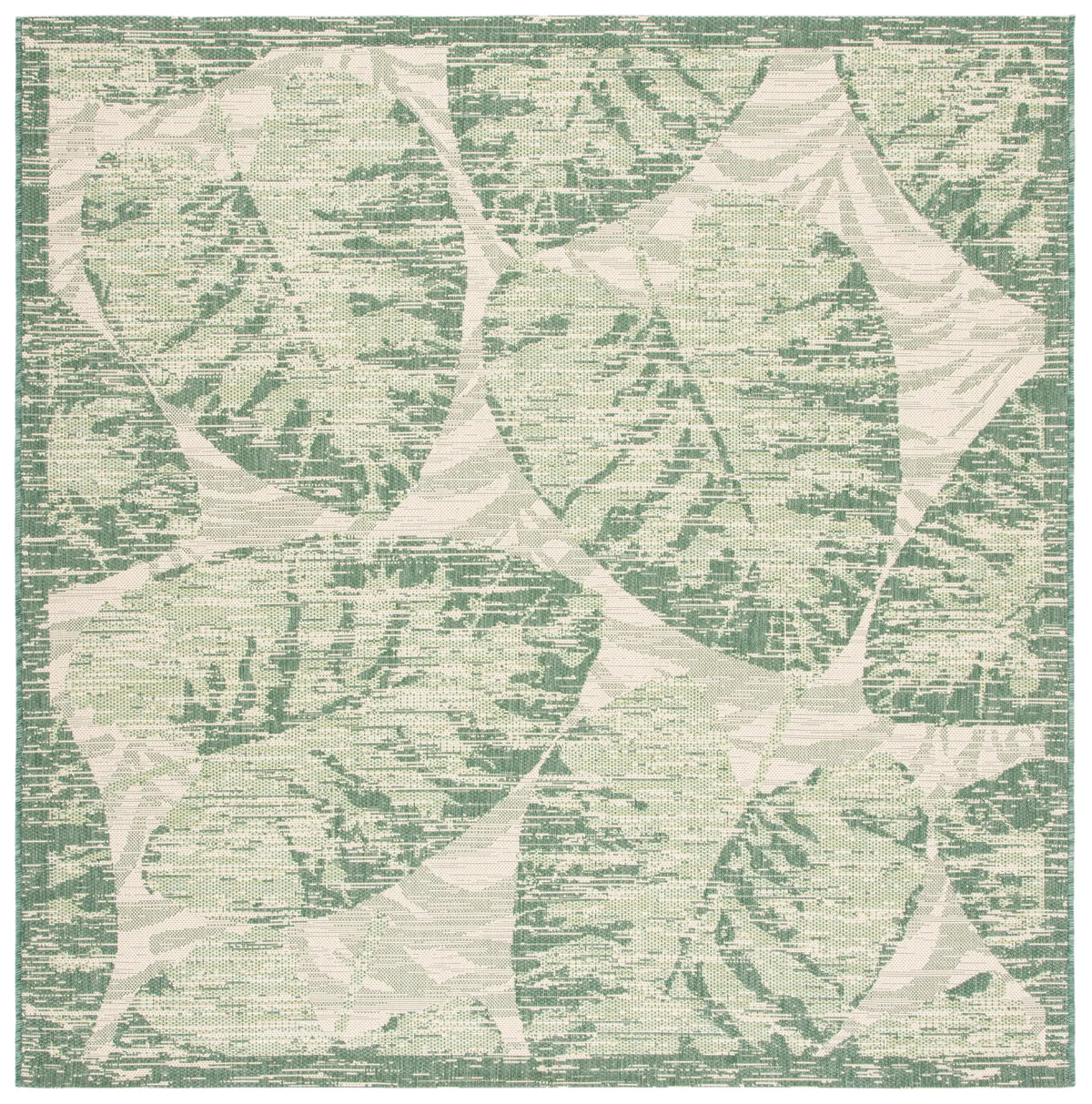 Safavieh Courtyard 6'-7" x 6'-7" Rug in Beige / Green