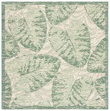 Safavieh Courtyard 6'-7" x 6'-7" Rug in Beige / Green