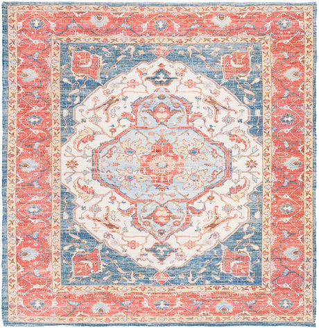 Safavieh Saffron 6'-0" x 6'-0" Rug in Fuchsia / Blue