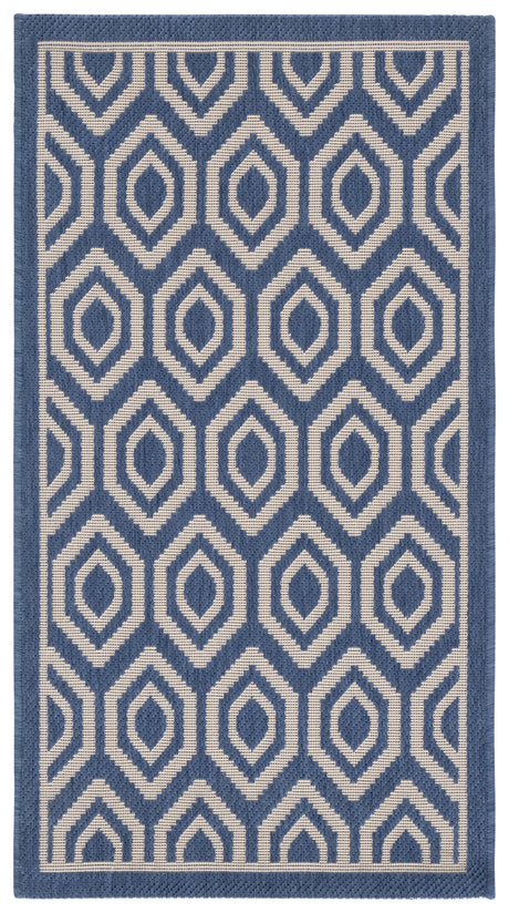 Safavieh Courtyard 2'-0" x 3'-7" Rug in Blue / Beige