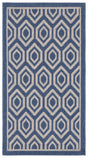 Safavieh Courtyard 2'-0" x 3'-7" Rug in Blue / Beige