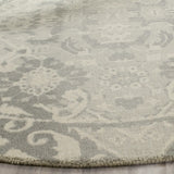 Safavieh Restoration Vintage 6'-0" x 6'-0" Rug in Light Grey / Ivory