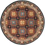 Safavieh Heritage 6'-0" x 6'-0" Rug in Navy / Orange
