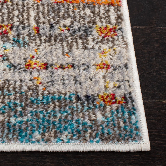Safavieh Madison 4'-0" x 6'-0" Rug in Grey / Turquoise