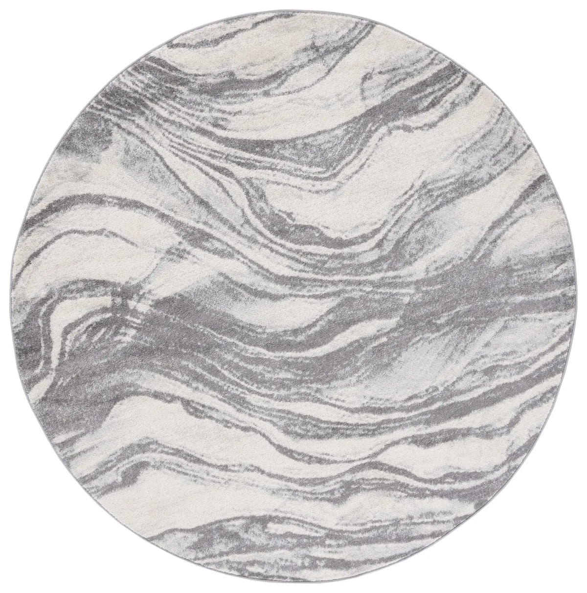 Safavieh Tulum 6'-7" x 6'-7" Rug in Ivory / Grey