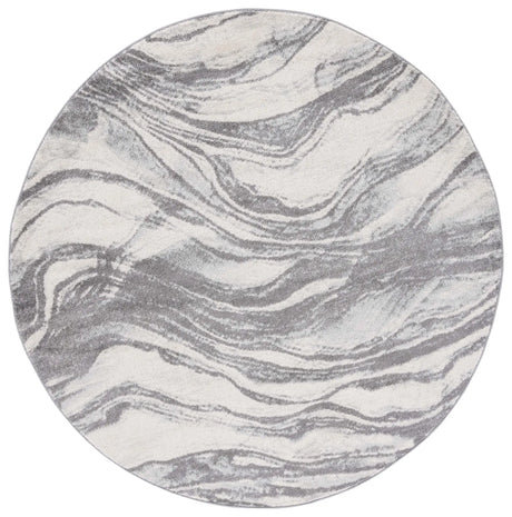 Safavieh Tulum 6'-7" x 6'-7" Rug in Ivory / Grey